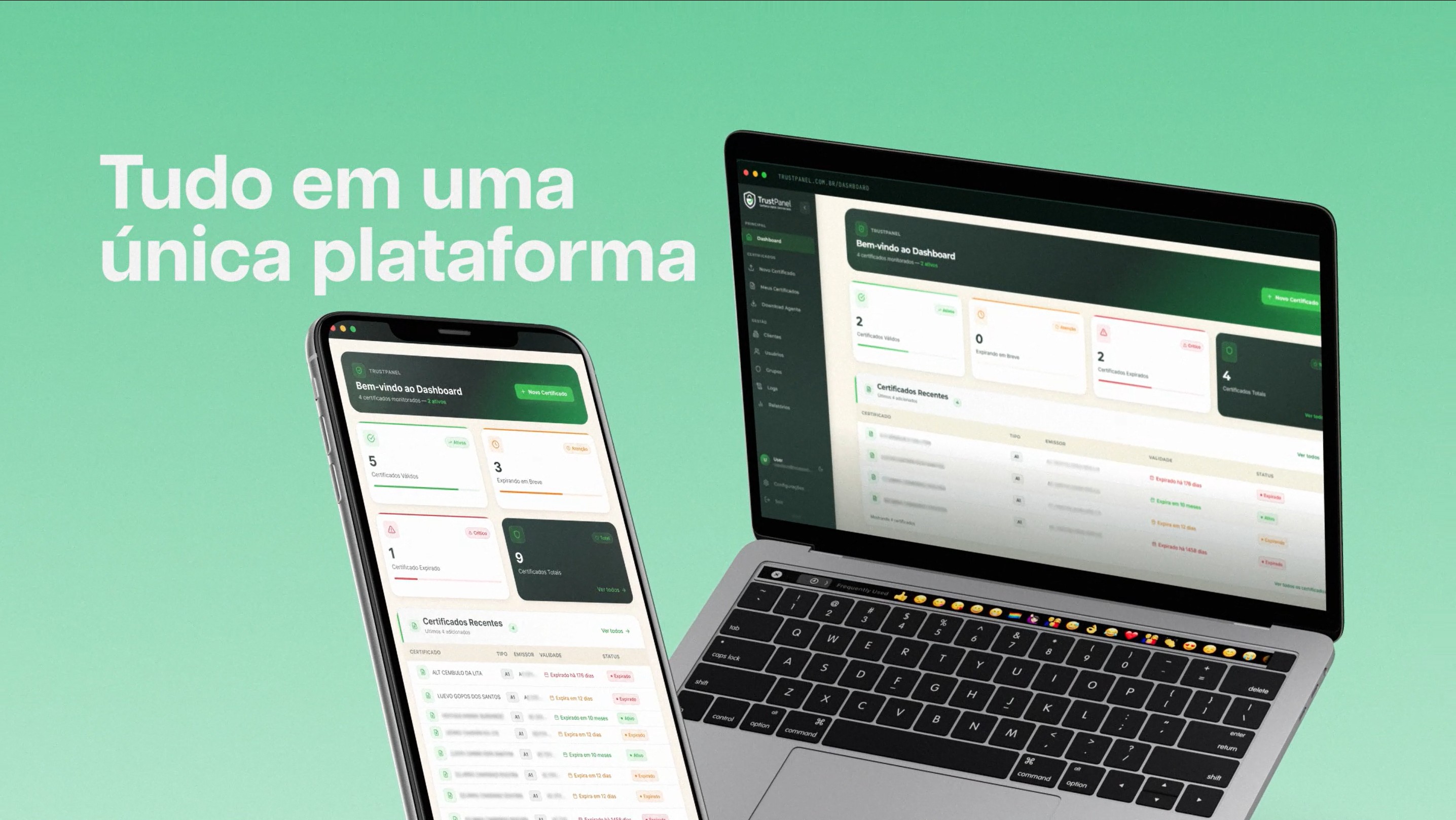 Demonstração da plataforma TrustPanel